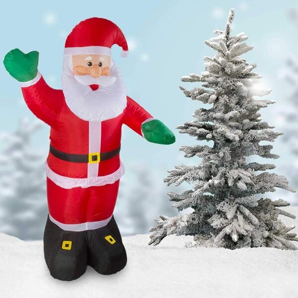 Figurina Mos Craciun gonflabil 180 cm, iluminat LED, pentru interior si exterior, ProCart
