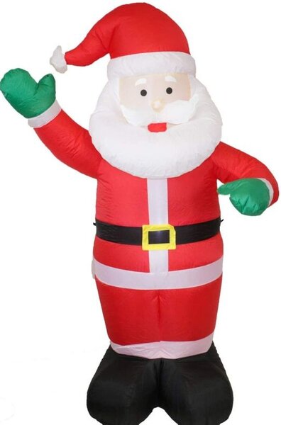 Figurina Mos Craciun gonflabil 180 cm, iluminat LED, pentru interior si exterior, ProCart