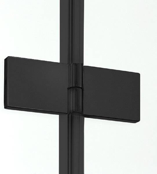 New Trendy New Soleo Black cabină de duș 100x70 cm dreptunghiular negru mat/sticlă transparentă D-0237A/D-0116B