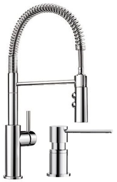 Set baterie bucătărie Blanco Catris-S 521476, dozator de lichid Blanco Lato 525808