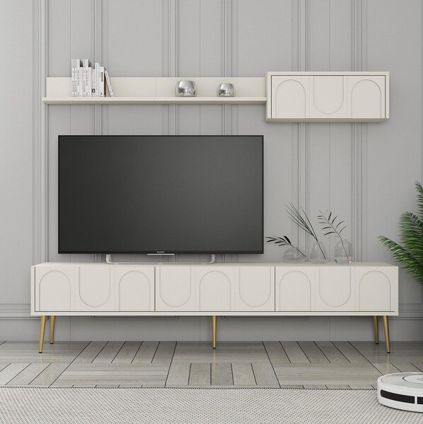 Mobilier living Bipemu 4 (crem + auriu). 1095709