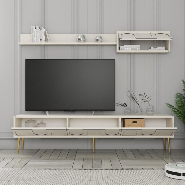 Mobilier living Bipemu 4 (crem + auriu). 1095709