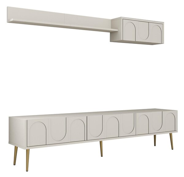 Mobilier living Bipemu 4 (crem + auriu). 1095709