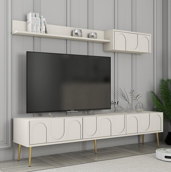 Mobilier living Bipemu 4 (crem + auriu). 1095709