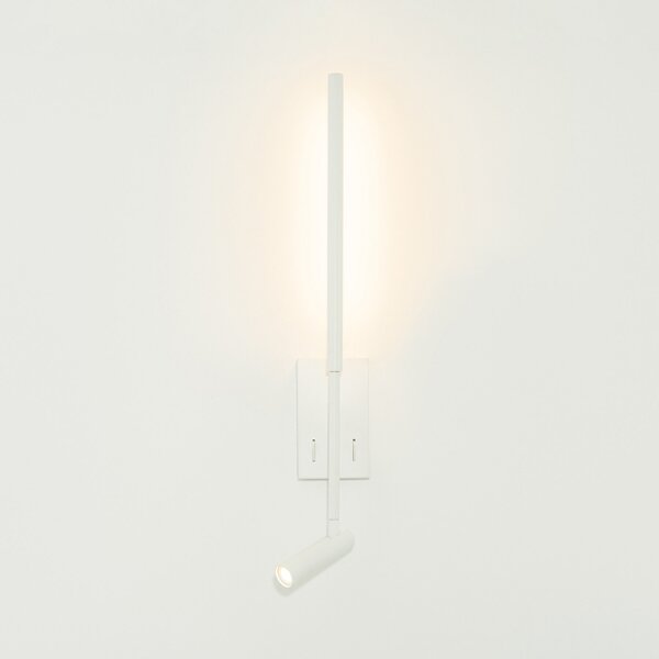 Zambelis Aplică de perete LED 23040, alb, 3.000 K, 2 becuri, metal, Alb, dormitor, Metal, Modern