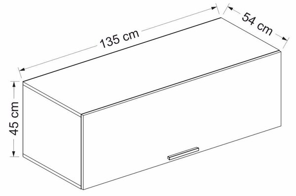 Dulap suspendat Bubose 6 (antracit) . 1095740