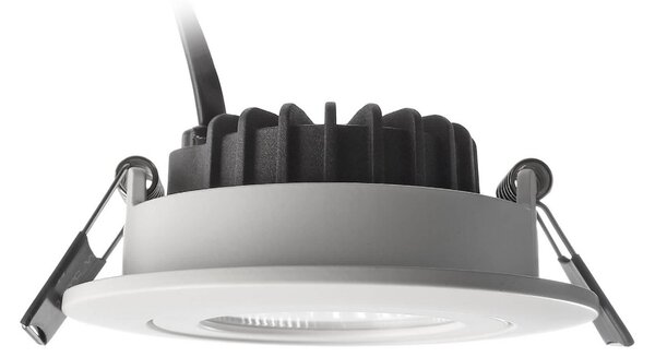 Deko-Light Plafonieră LED încastrată Dione, IP44, 2.700 K, alb, dimabil, reglabil, Alb, Baie, Aluminiu, Modern, Corpuri de iluminat încastrate rotunde