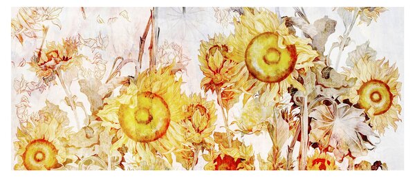 Tablou - Floarea-soarelui,pictură (120x50 cm)