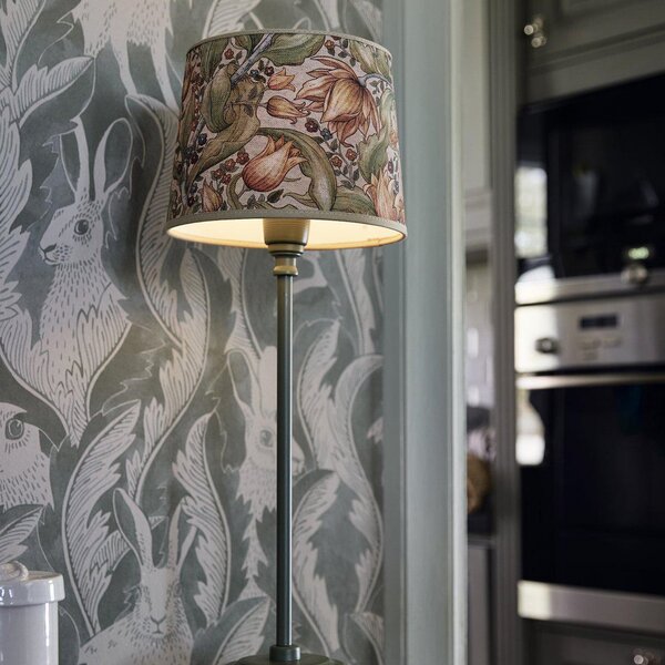 PR Home lampă de masă Lottie Sofia Theo colorată/verde Ø 20 cm, Multicolor, Camera de zi / sufragerie, Țesătură / Textil