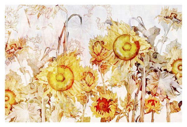 Tablou - Floarea-soarelui,pictură (90x60 cm)