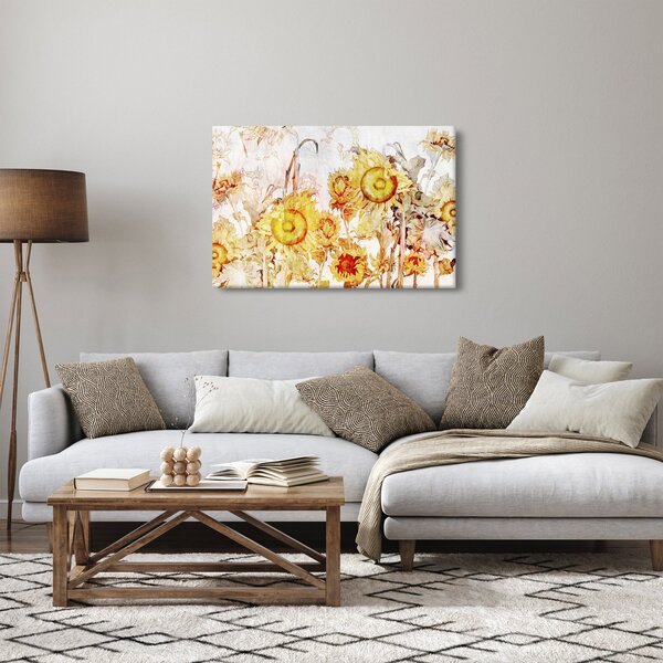 Tablou - Floarea-soarelui,pictură (90x60 cm)