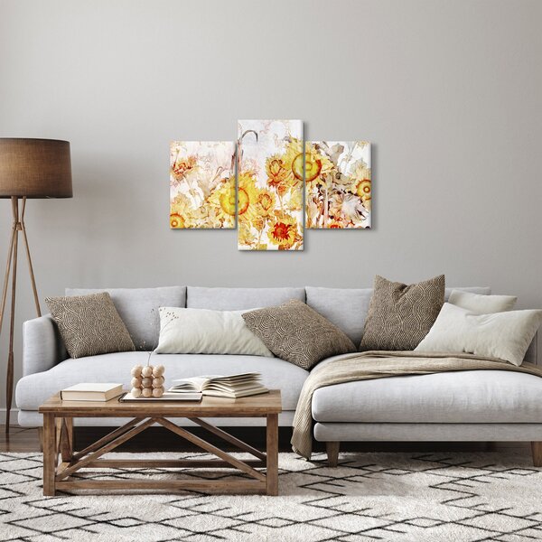 Tablou - Floarea-soarelui,pictură (90x60 cm)