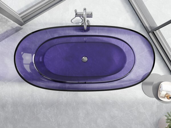 Mexen Pure, cadă de baie independentă 170 x 80 cm, violet, 58071708010
