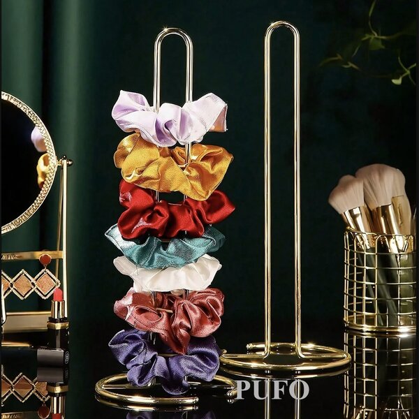 Suport metalic Pufo Gold pentru rola hartie, prosoape de bucatarie, 31 cm, auriu