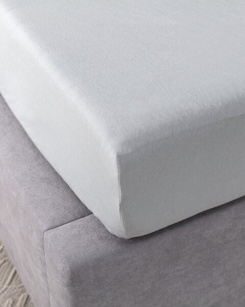 Cearșaf Jerry jersey cu bandă elastică 90x200cm light grey