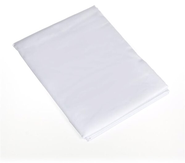 Cearșaf drept din satin alb 200 x 220 cm