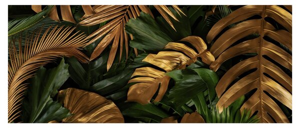 Tablou - Frunze aurii (120x50 cm)