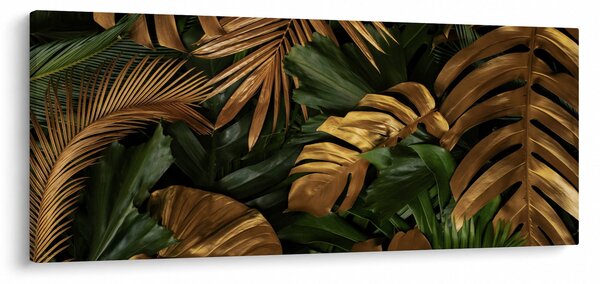 Tablou - Frunze aurii (120x50 cm)