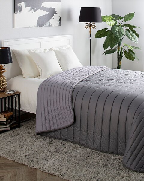 Cuvertură de pat matlasată Soft Touch 220x240cm gri