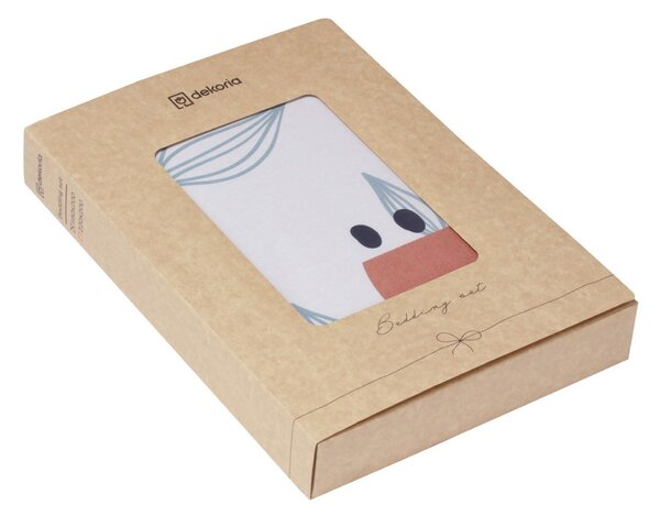 Set de lenjerie de pat din bumbac Abtrative Poppy 160x200cm