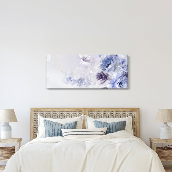 Tablou - Flori,pictură texturată (120x50 cm)