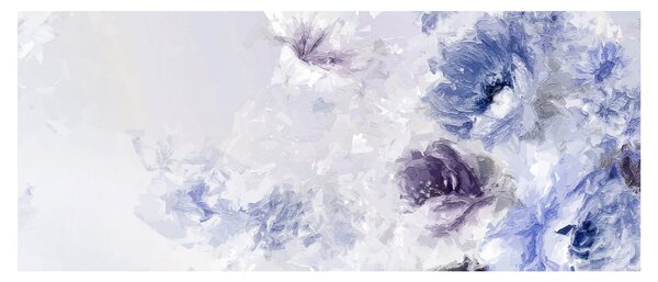 Tablou - Flori,pictură texturată (120x50 cm)