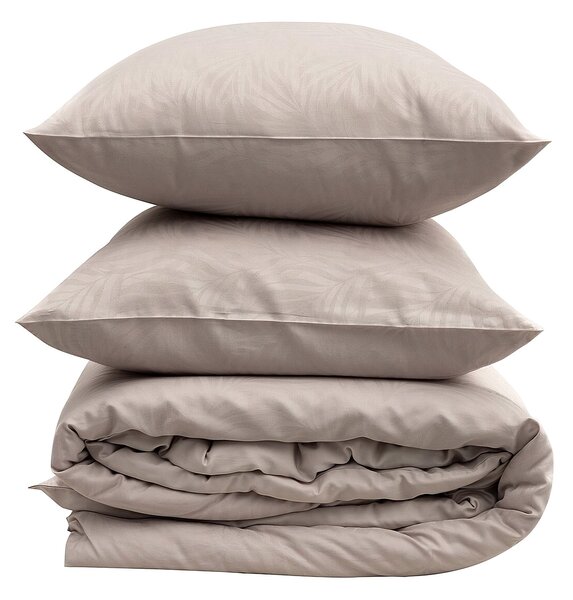 Lenjerie de pat din satin Jacquard Soft Sand 160x200 cm