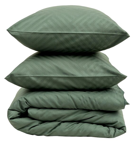 Lenjerie de pat din satin Jacquard Pine Green 160x200 cm
