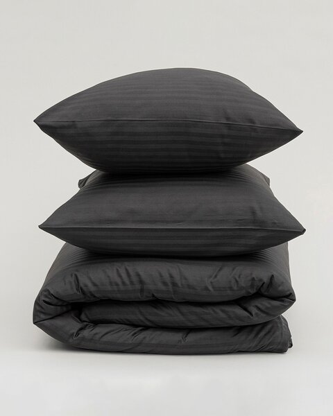 Lenjerie de pat din satin Jacquard Midnight Shadow 160x200 cm
