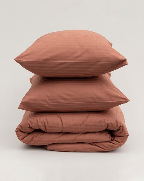 Lenjerie de pat din satin Jacquard Autumn Spice 220x200 cm