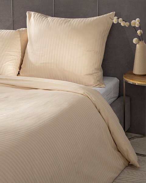 Lenjerie de pat din satin Jacquard Ivory Bliss 160x200 cm