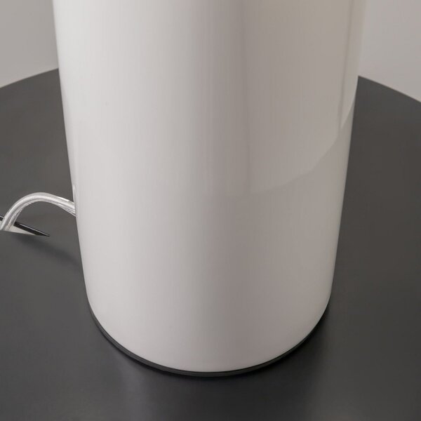 Maytoni Lampă de masă Memory, alb, înălțime 42 cm, ceramică, Alb, Camera de zi / sufragerie, Sticlă, Modern