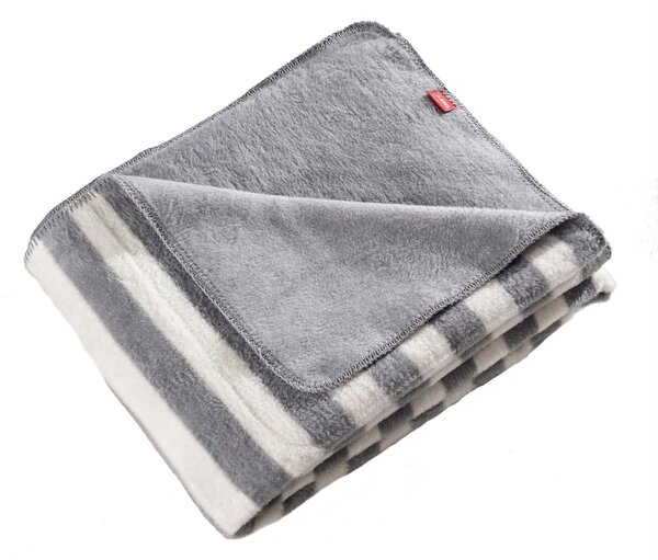 Pătură Cosy Home 150x200 cm grey stripes
