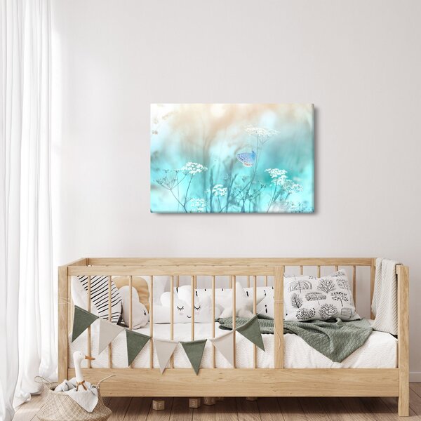 Tablou - Fluture în albastru (90x60 cm)