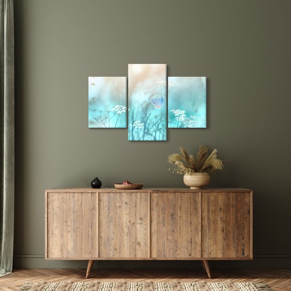 Tablou - Fluture în albastru (90x60 cm)