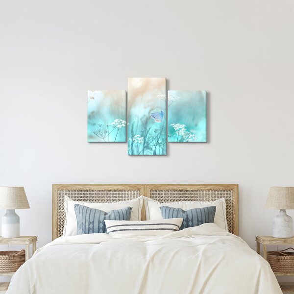 Tablou - Fluture în albastru (90x60 cm)