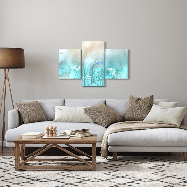 Tablou - Fluture în albastru (90x60 cm)