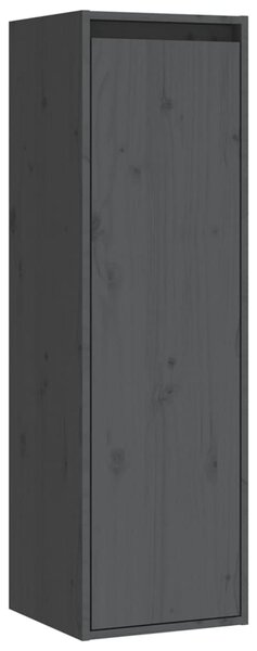 Dulap de perete, gri, 30x30x100 cm, lemn masiv de pin