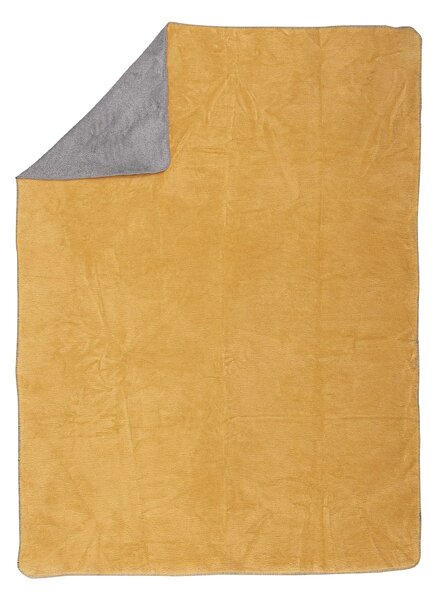 Pătură Cosy Home 150x200 cm mustard/grey