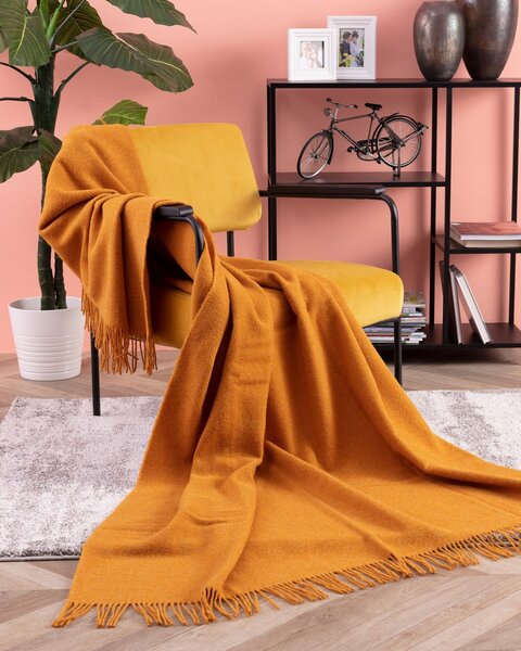 Pled Zelandia 140x200cm mustard