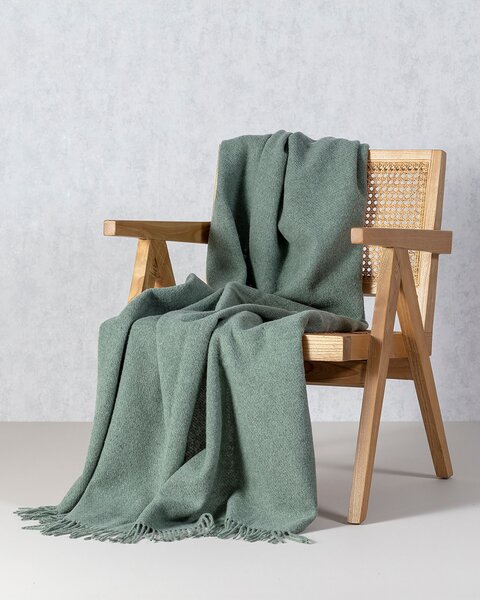Pătură Zelandia 140x200 cm melange smoke green