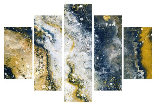 Tablou - Abstract auriu (150x105 cm)