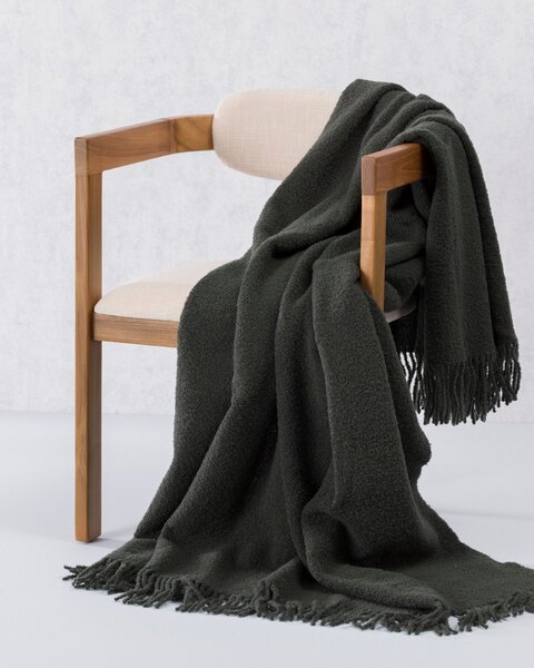 Pătură Boucle 140x200 cm laurel green