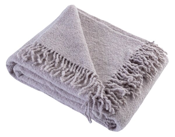 Pătură Boucle 140x200 cm light grey