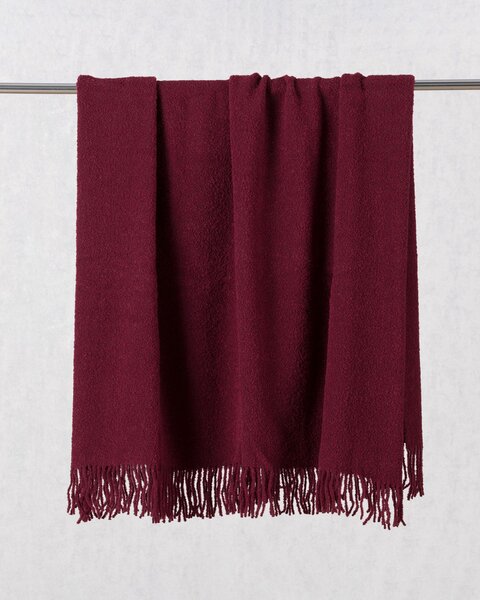 Pătură Boucle 140x200cm red wine