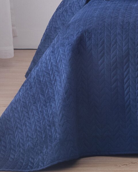 Cuvertură de pat Silky Chic 220x240cm albastru regal