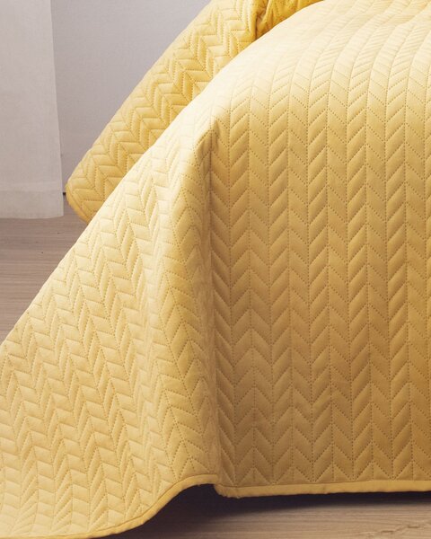 Cuvertură de pat Silky Chic 220x240cm galben