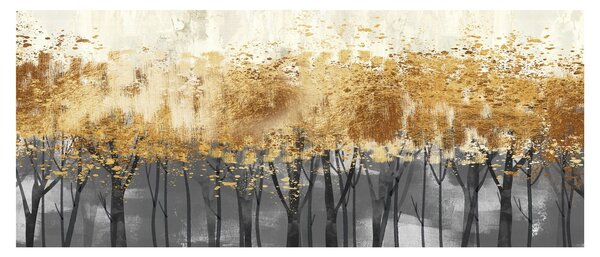 Tablou - Copaci aurii (120x50 cm)