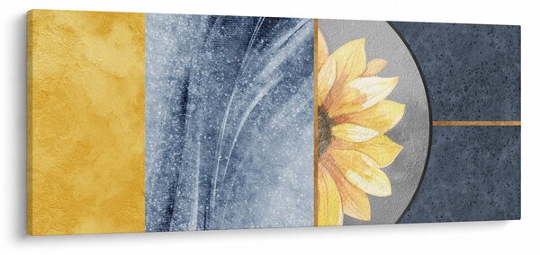 Tablou - Forme și flori (120x50 cm)