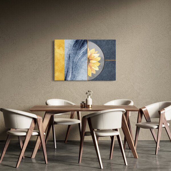 Tablou - Forme și flori (90x60 cm)